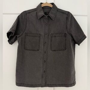 Quince Short Sleeve Denim Button Up